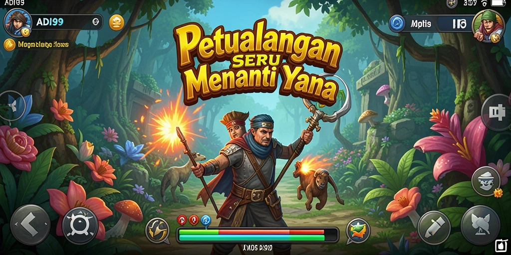 Tampilan gameplay ADI99 yang menakjubkan dan penuh aksi.