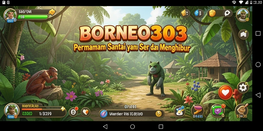 Screenshot gameplay seru dari BORNEO303 dengan desain menarik.