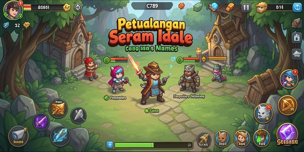 Menampilkan gameplay C789 yang mengasyikkan dalam mode Idle.