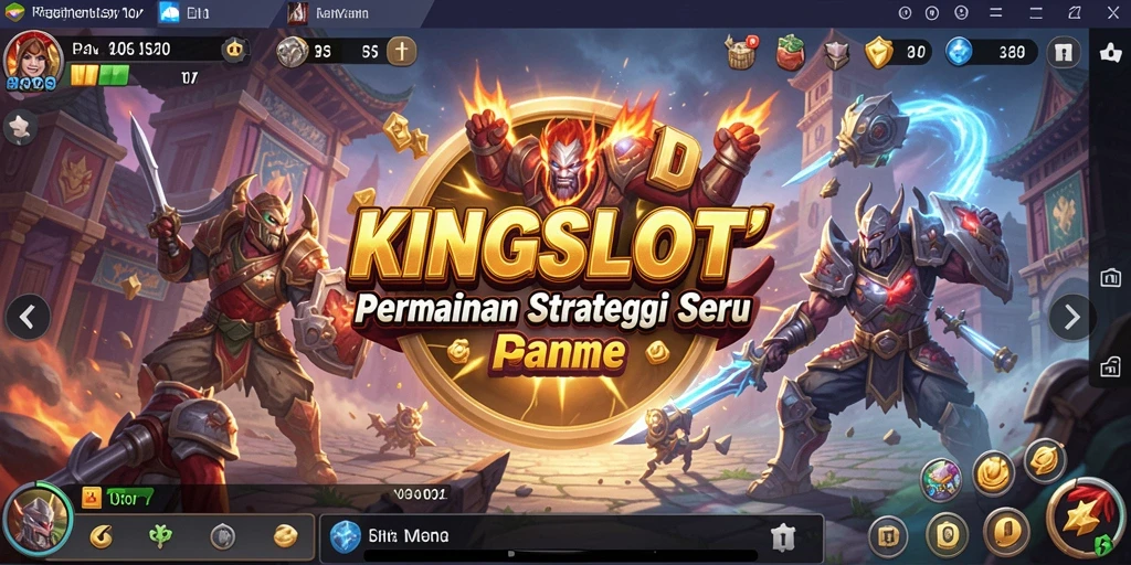 Screenshot gameplay KINGSLOT yang menampilkan strategi seru dan intensitas permainan.