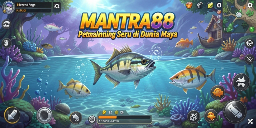 Gameplay seru di <strong>MANTRA88</strong> saat menangkap ikan besar dengan teman.