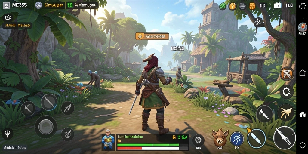 Tampilan gameplay ME355 yang realistis dan interaktif.