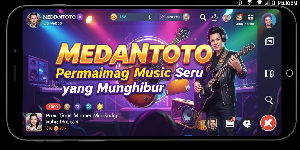 Tampilan gameplay seru MEDANTOTO dengan berbagai lagu menarik.