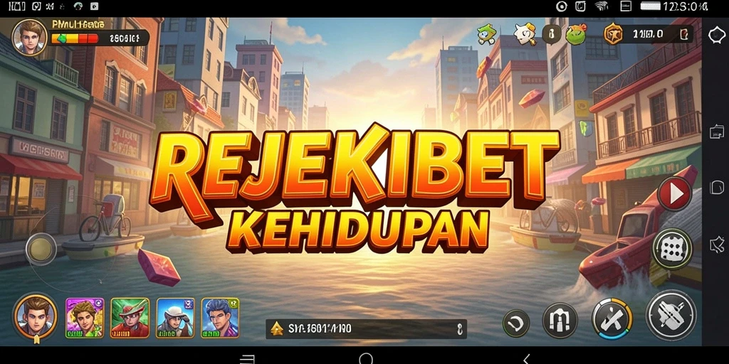 Tampilan gameplay seru dari REJEKIBET yang menghadirkan simulasi kehidupan.