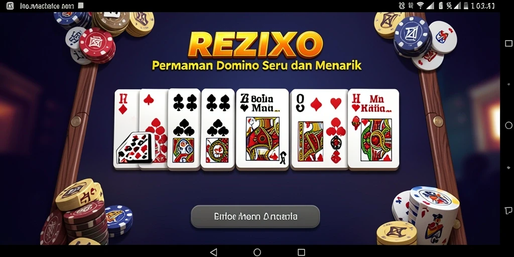 Tampilan gameplay seru dari permainan domino REZIXO.