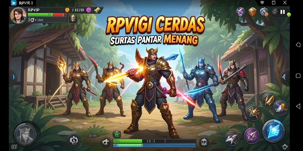 Screenshot RPVIP6 menampilkan aksi gameplay strategi yang mendebarkan.