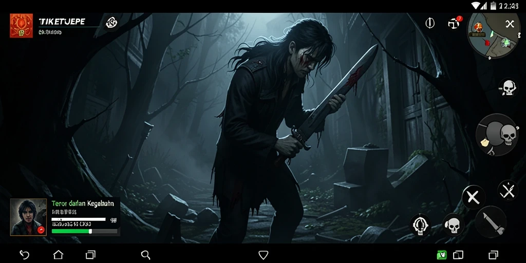Gameplay TIKETJEPE yang mendebarkan dan menakutkan.