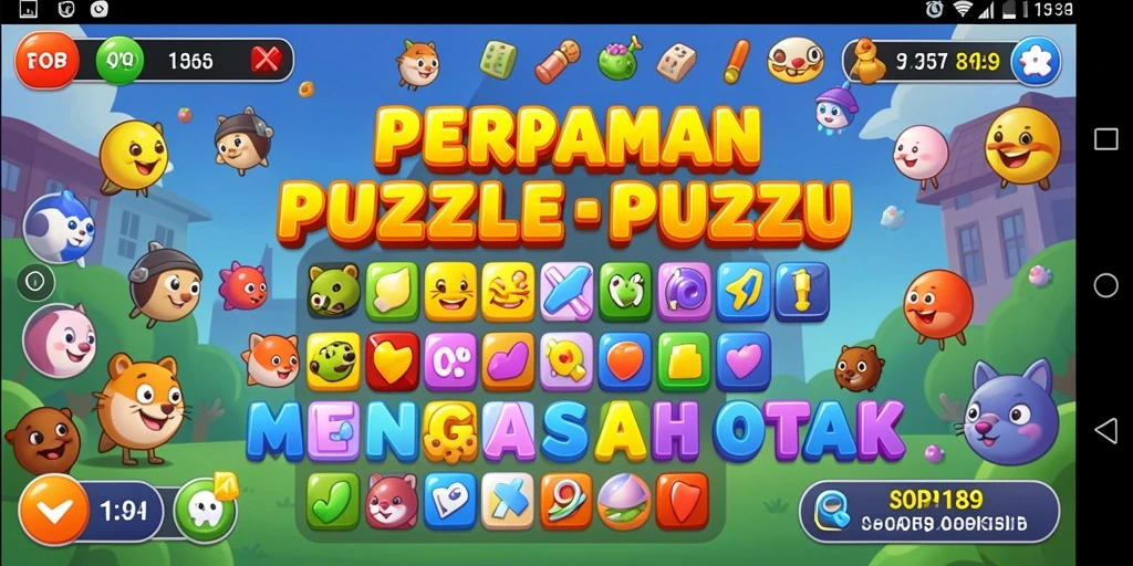Tampilan menarik dari gameplay TOPI189 yang menantang puzzle.