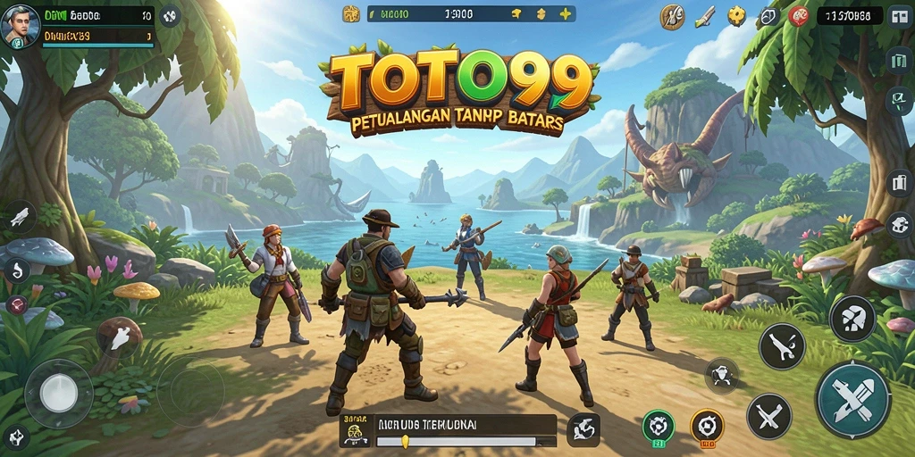 Screenshot TOTO99 menampilkan gameplay eksplorasi dunia terbuka yang mendebarkan.