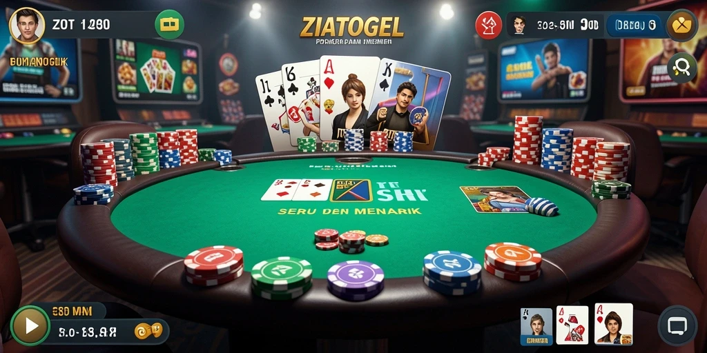 Tampilan permainan ZIATOGEL yang menarik dan interaktif.